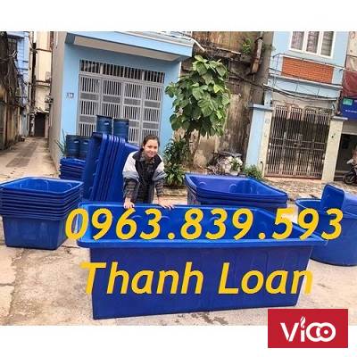 Bán thùng nhựa nuôi cá 1000L chữ nhật giao tận nơi. LH 0963.839.593 Ms.Loan