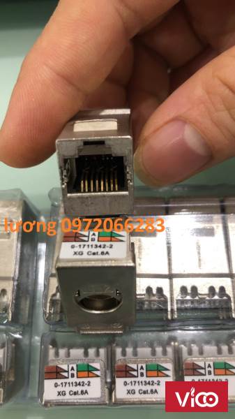 Ổ cắm mạng Commscope AMP XG Cat6A Modular Jack 17113422/ 2153001 10G