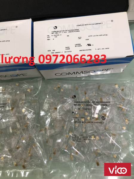 Hạt mạng RJ45 Cat6 Commscope/ AMP mã 65547203