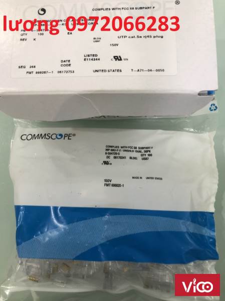 Hạt mạng RJ45 Cat5e Commscope mã 65547203 made in USA