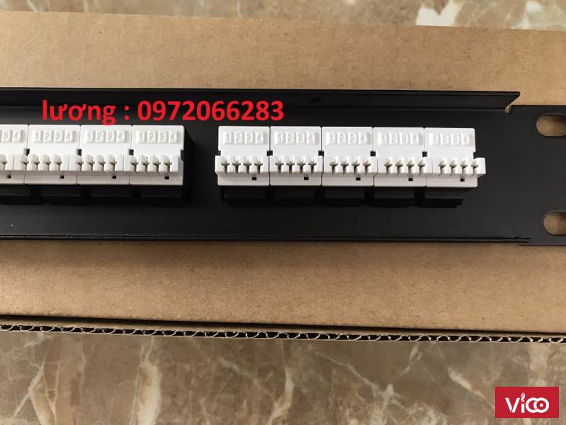 Thanh đấu nối Patch Panel RJ11 Cat3 AMP 25port commscope sẵn hàng