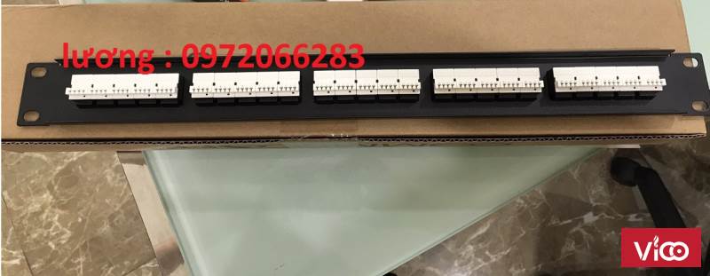 Thanh đấu nối Patch Panel RJ11 Cat3 AMP 25port commscope sẵn hàng