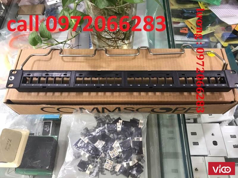 Thanh đấu nối patch panel 24 cổng cat6 UTP,1U mã 760237040 913750552