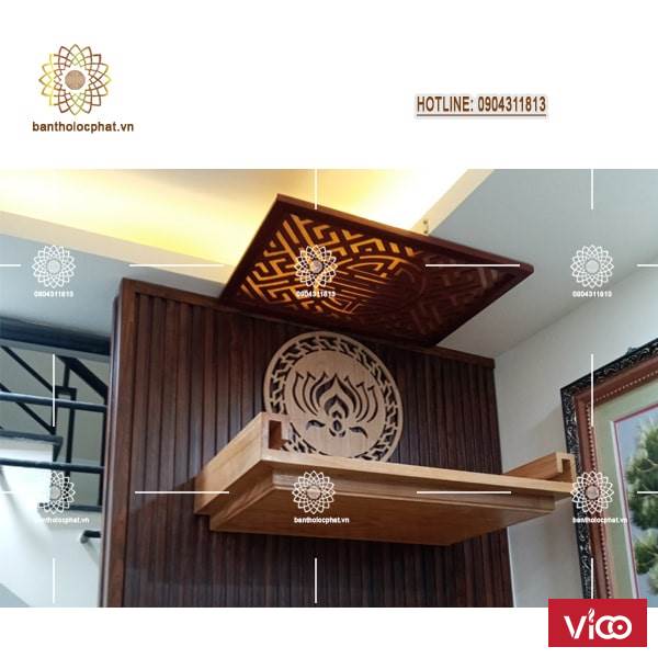 Những mẫu bàn thờ treo tường đẹp, hiện đại hot nhất hiện nay