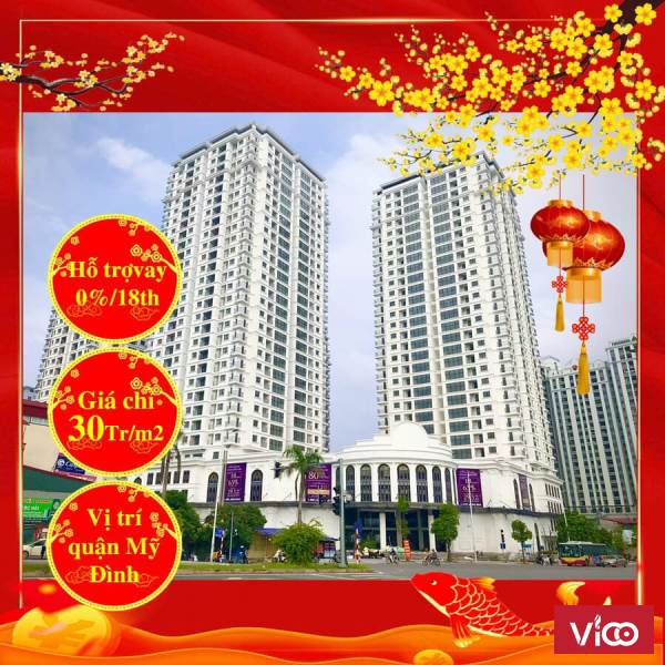 Căn hộ trung tâm Mỹ Đình giá chỉ từ 30tr/m2
