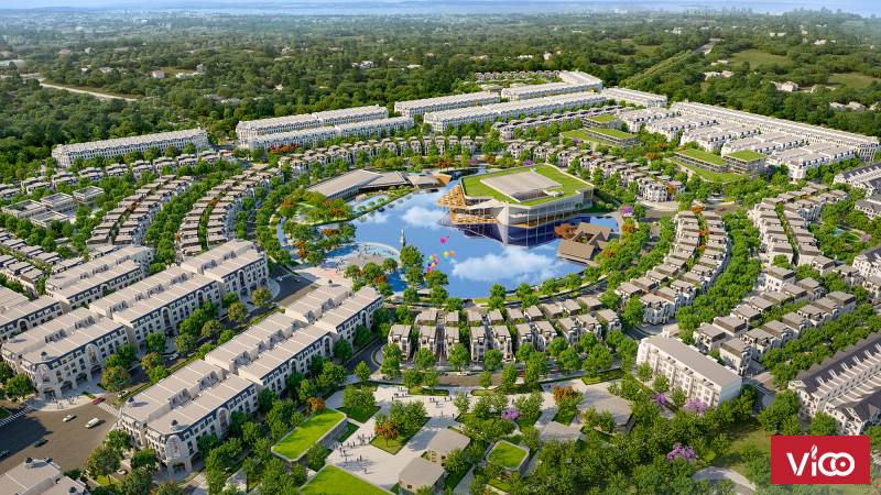 Nhà Hoài Đức gần công viên trung tâm, hồ cảnh quan