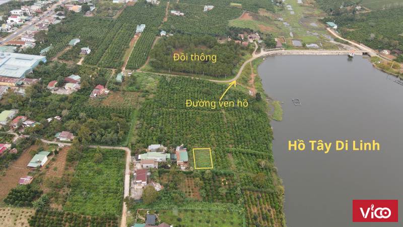 Bán nền đất view tuyệt đẹp ven Hồ Tây Di Linh, Lâm Đồng, giá đầu tư