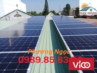 Điện mặt trời hòa lưới 3 pha, hệ thống điện mặt trời 3 pha 10KW, điện áp mái 10kW