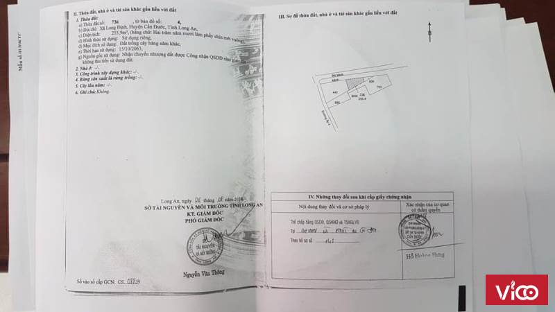 Bán Đất 2 mặt tiền nằm trong khu công nghiệp thuận đạo và kcn long Định Long Cang