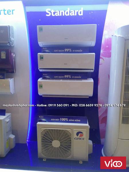 Tổng đại lý cung cấp giá sỉ Máy lạnh treo tường Gree 1 chiều lạnh cực rẻ