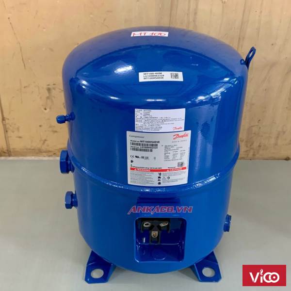 Lắp đặt máy nén lạnh Danfoss 8hp MT100HS4EVE tại khu công nghệ cao