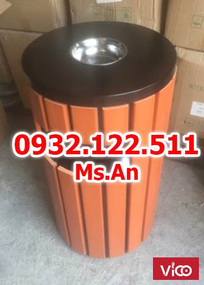 THÙNG RÁC NGOÀI TRỜI, GIÃ GỖ