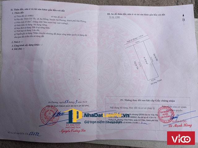 Siêu phẩm nhà 3 tầng, dt 67m2, oto vào nhà, đường Cái Tắt, An Dương, Hải Phòng