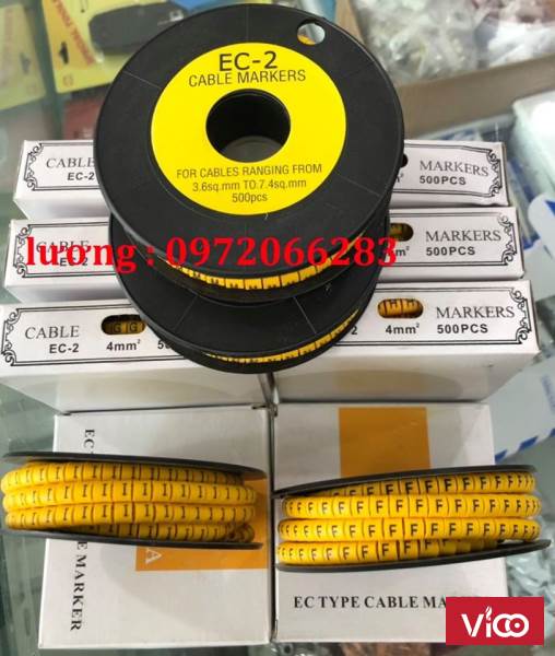 Vòng đánh dấu dây mạng bằng chữ (AZ) loại cao su