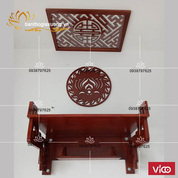 Bàn thờ treo tường hiện đại với thiết kế đẹp đơn giản độc đáo