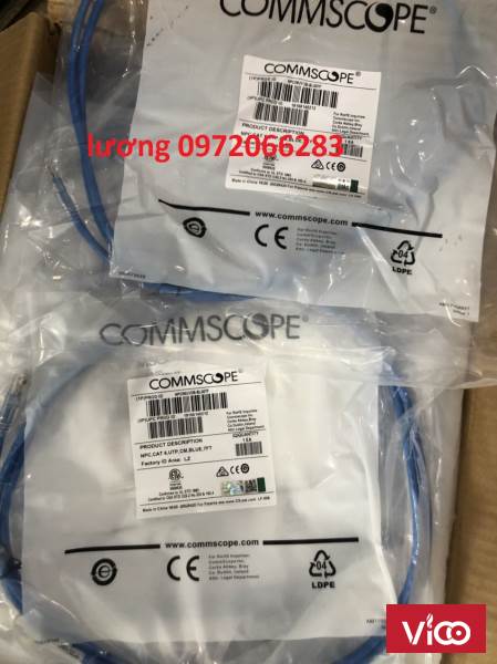Dây nhảy patch cord 2m Cat6 Blue (NPC06UVDBBL007F) commscope