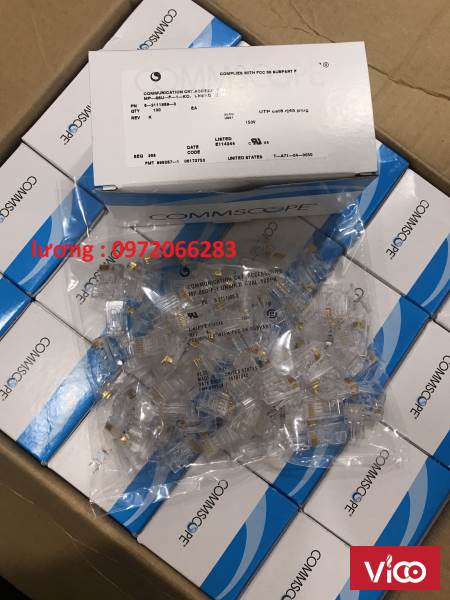 Hạt mạng RJ45 Cat6 Commscope/ AMP mã 55547203