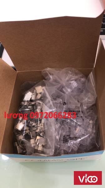 Hạt Mạng Commscope MP6ASB1 621119813 Modular Plug, Category 6, Shielded Chính Hãnghạt 3 mảnh