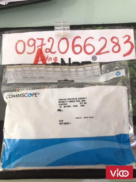 Hạt mạng RJ50 RJ48 commscope bấm mạng 10 chân RJ50