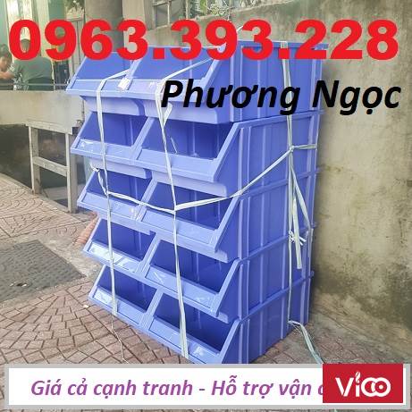 Kệ nhựa đựng linh kiện, khay nhựa chống tầng, kệ dụng cụ xếp chồng