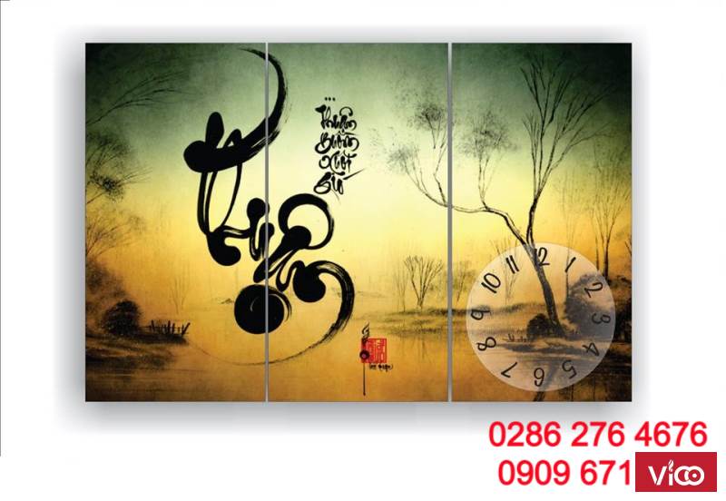 xưởng sản xuất tranh đồng hồ TpHCM