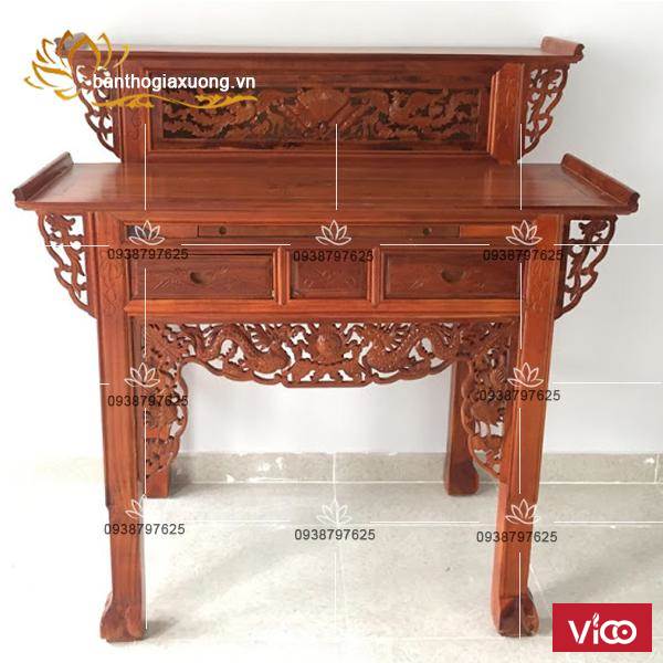 Bàn thờ gia tiên đẹp với kiểu dáng cùng họa tiết đa dạng độc đáo