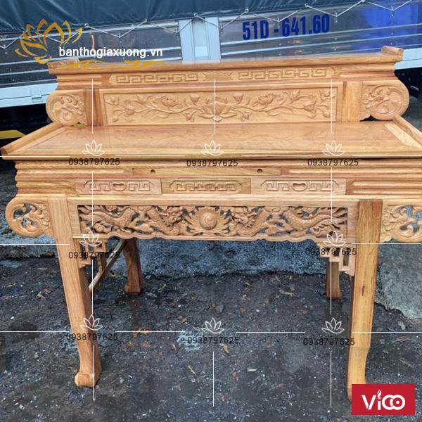 Bàn thờ gia tiên đẹp với kiểu dáng cùng họa tiết đa dạng độc đáo