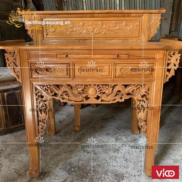 Bàn thờ gia tiên đẹp với kiểu dáng cùng họa tiết đa dạng độc đáo