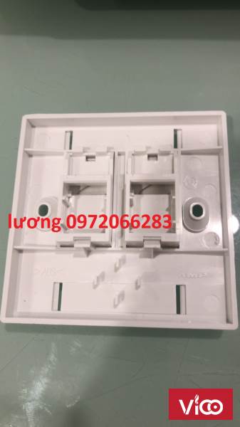 Mặt 2 Port Wallplate AMP Face Plate 18590501 mặt nạ vuông