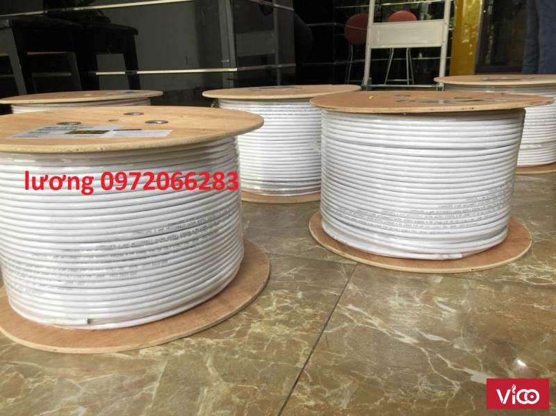 Cáp F/UTP, Cat6A, 4 đôi, LSZH, 23 AWG, Solid, màu trắng 305m, 884024508 10