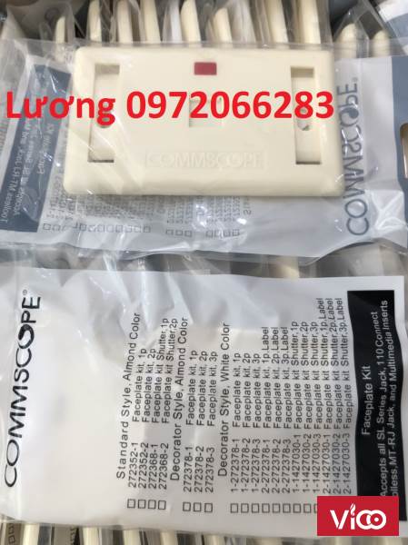 Mặt nạ outlet 1 cổng Commscope 2723681