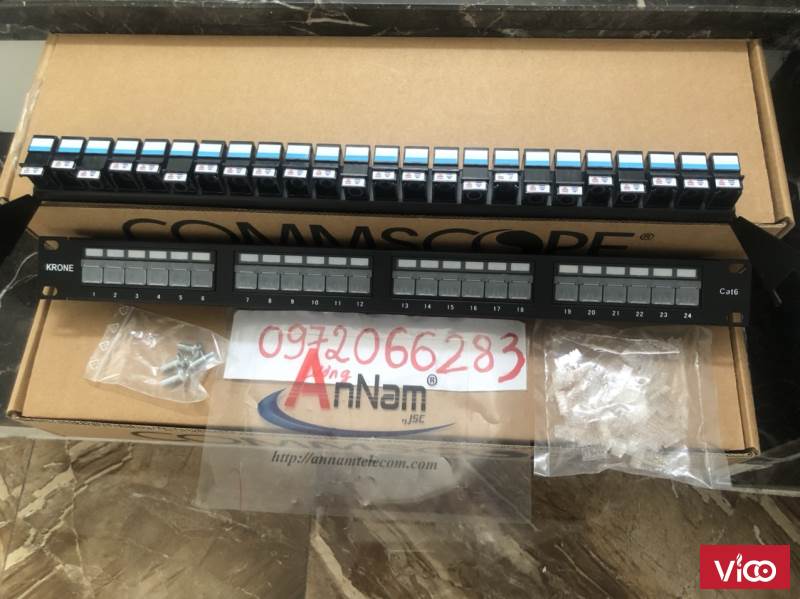 Thanh đấu nối mạng Patch Panel 24port ADC Krone cat 6 UTP