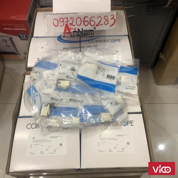 Nhân mạng Cat6 AMP RJ45 mã 13750551 MODULAR JACK CommScope