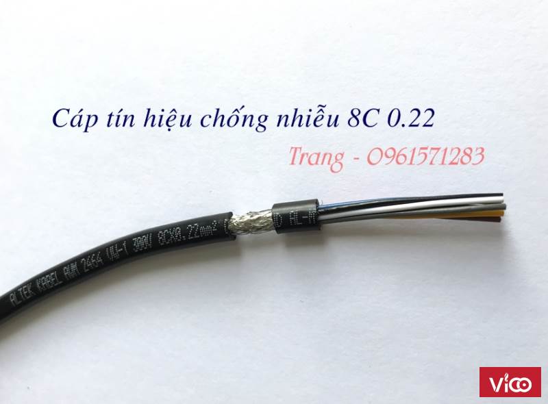 Cáp tín hiệu chống nhiễu quy cách 2468 lõi