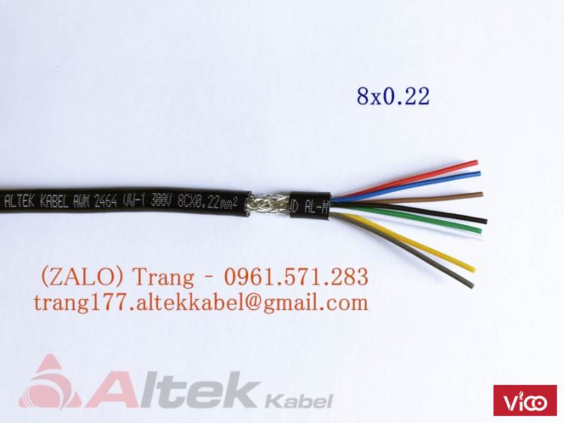 Cáp tín hiệu chống nhiễu quy cách 2468 lõi