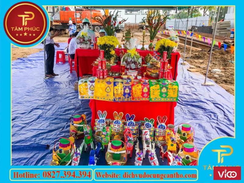 Đặt mâm cúng động thổ trọn gói