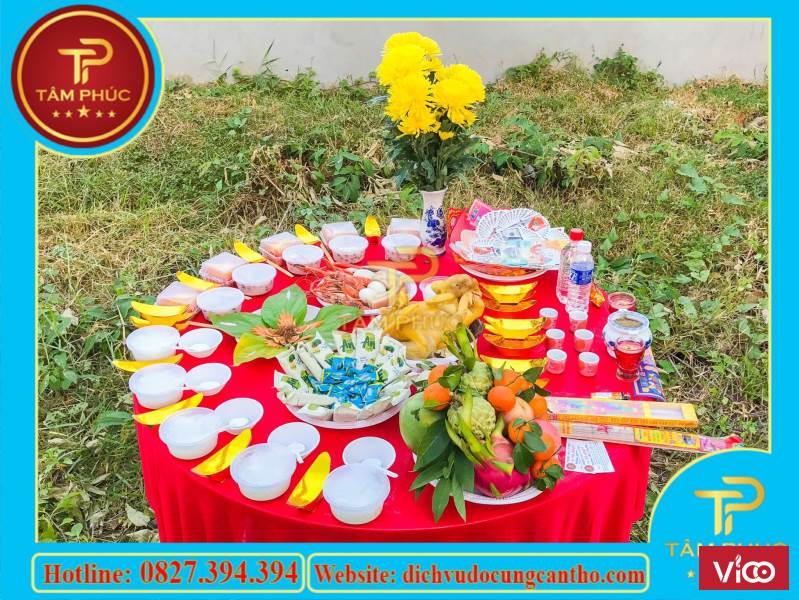 Đặt mâm cúng động thổ trọn gói