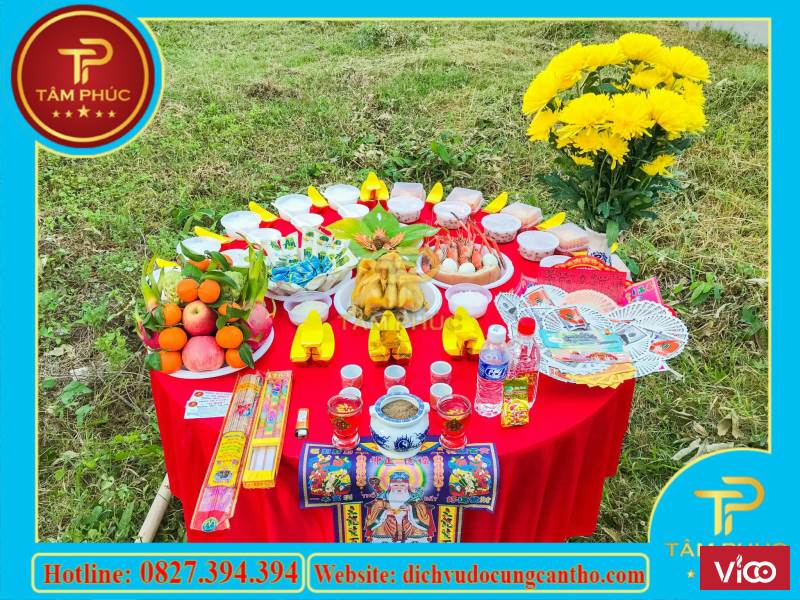 Đặt mâm cúng động thổ trọn gói