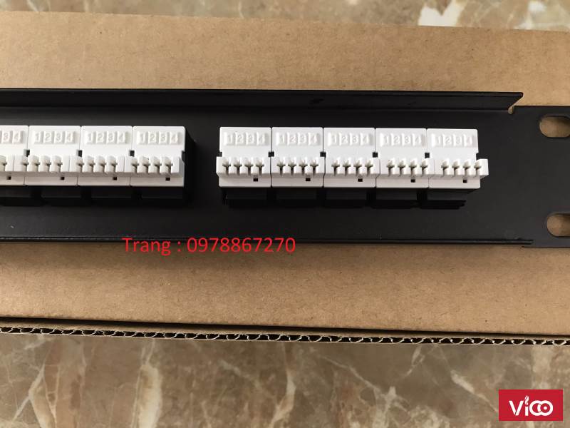 Cung cấp thanh đấu nối mạng 16/24/48 cổng cat5/cat6 sẵn hàng cho các công trình, dự án
