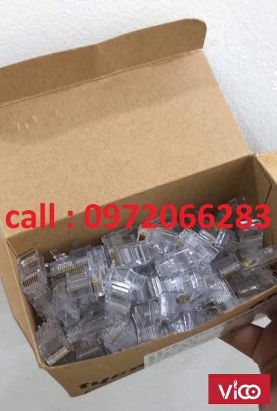 Hạt mạng RJ45 Cat5e vỏ xi măng amp