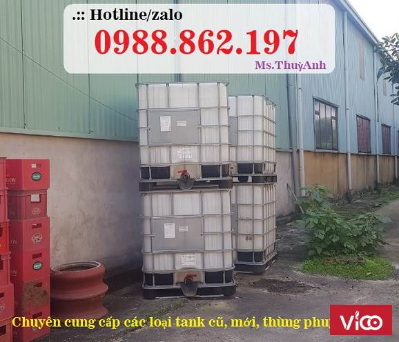 bồn nhựa ibc 1000 lít mới,tank IBC, tank nhựa cũ,thùng đựng nước 1000l