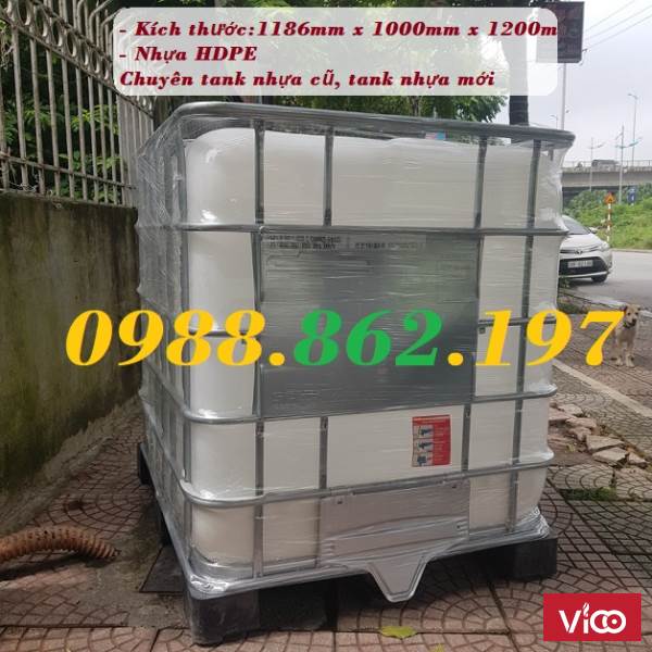 bồn nhựa ibc 1000 lít mới,tank IBC, tank nhựa cũ,thùng đựng nước 1000l