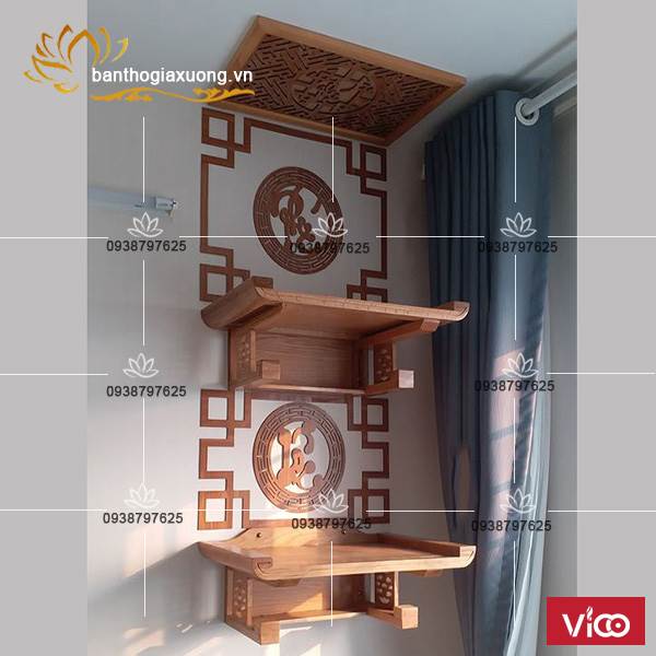 Mẫu bàn thờ treo tường hiện đại được ưa chuộng nhất hiện nay
