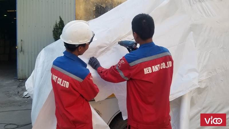 Đóng gói hàng hóa xuất khẩu tại Bắc giang