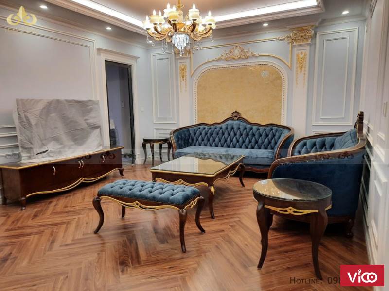 Thiết kế và thi công nội thất tân cổ điển tại chung cư King Place Hình ảnh thực tế