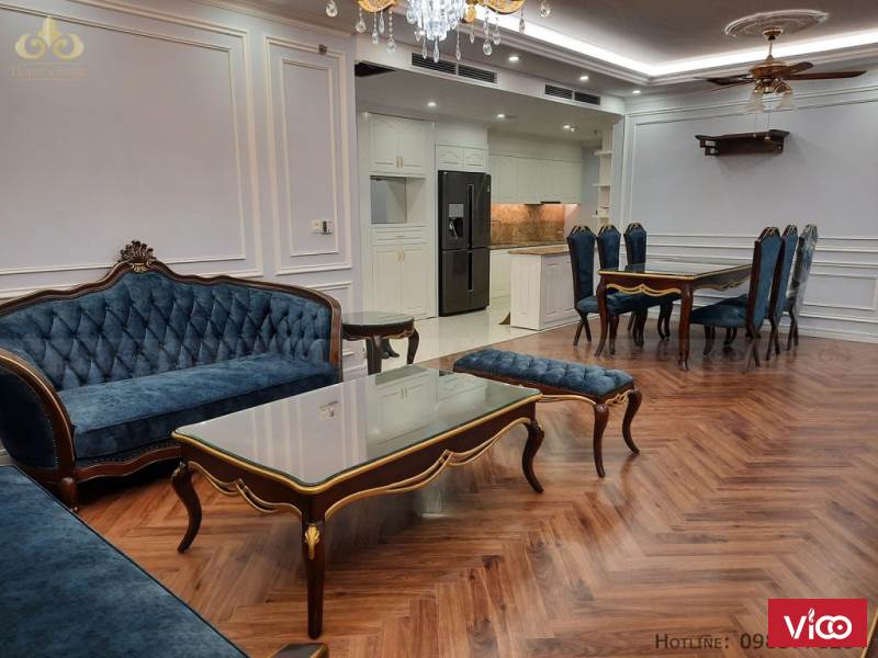 Thiết kế và thi công nội thất tân cổ điển tại chung cư King Place Hình ảnh thực tế