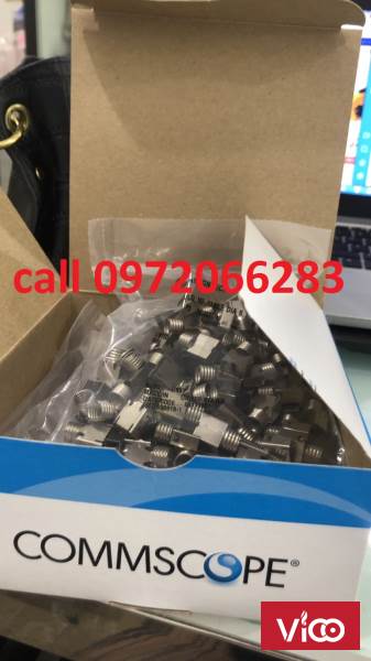 Hạt Mạng Commscope MP6ASB1 621119813 Modular Plug, Category 6, Shielded Chính Hãnghạt 3 mảnh