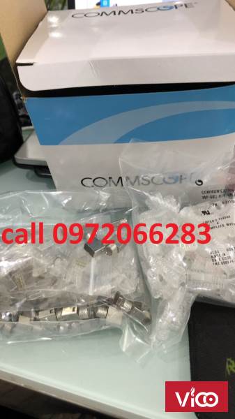 Hạt Mạng Commscope MP6ASB1 621119813 Modular Plug, Category 6, Shielded Chính Hãnghạt 3 mảnh