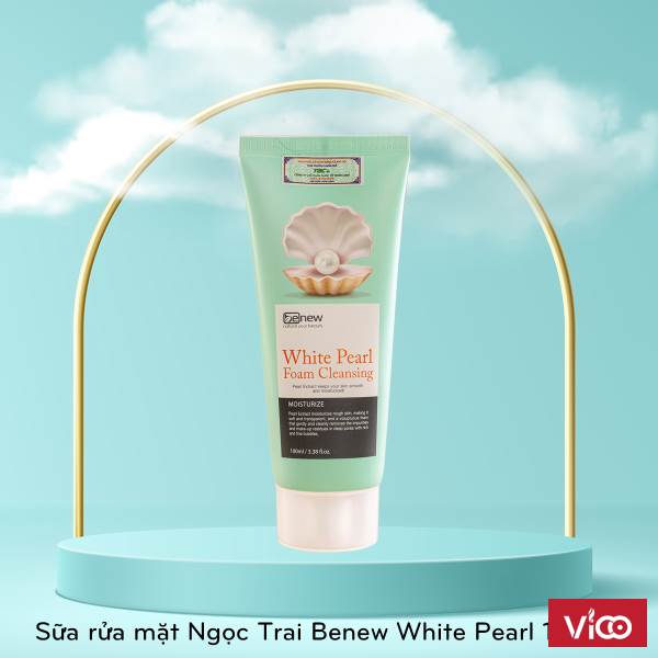 Sữa rửa mặt Ngọc Trai cao cấp Benew White Pearl 100ml