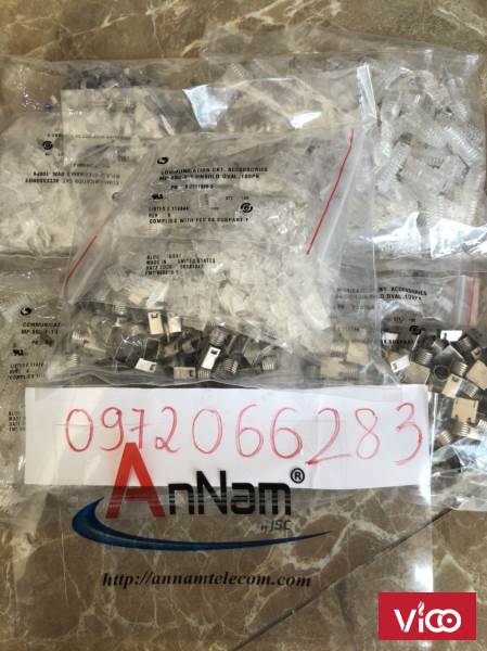 Hạt Mạng AMP ( 621119893 ) Modular Plug, Category 6, Shielded hạt 3 mảnh